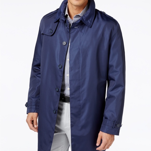 Tommy Hilfiger Other - NWT! Tommy Hilfiger Fletch Solid Rain Coat Blue